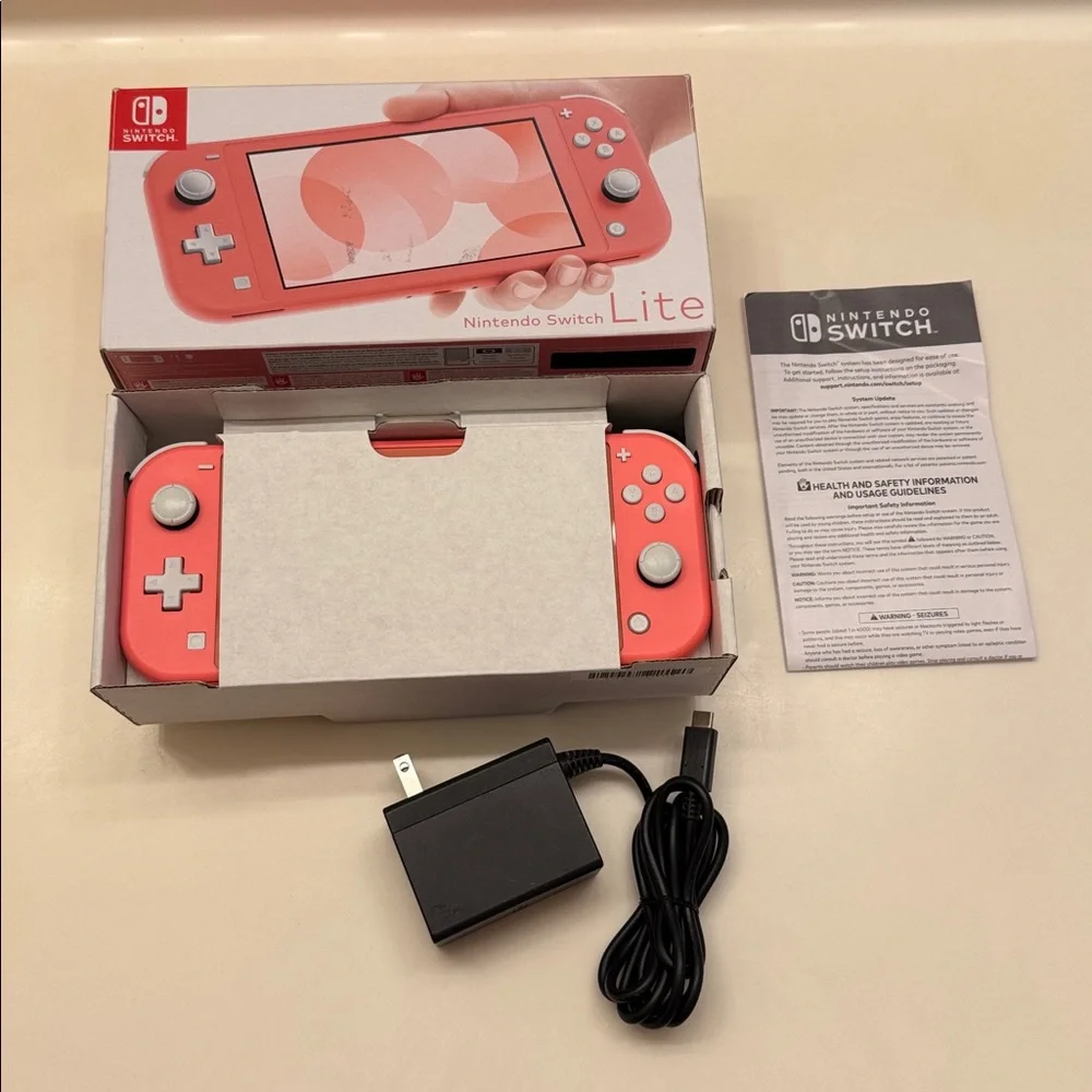 New Game Nintendo Switch Lite in Box Mario SD Card Bundle